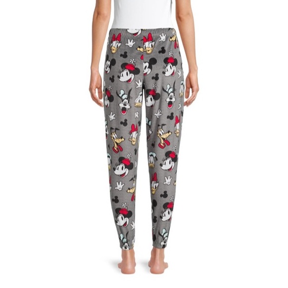 DISNEY MICKEY MOUSE WOMEN’S PLUS PLUSH SLEEP JOGGER PANTS - Picture 4 of 5